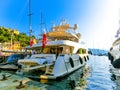 Beautiful bay with yachts in Portofino, Liguria, Italy