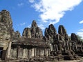 Beautiful Bayon Temple in Siem Reap, Cambodia Royalty Free Stock Photo