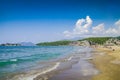 Beautiful beach on the Aegean Sea. Turkey. Royalty Free Stock Photo