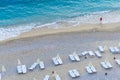 Beautiful beach aerial view Royalty Free Stock Photo