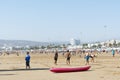 Beautiful beach in Agadir. Royalty Free Stock Photo