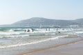 Beautiful beach in Agadir. Royalty Free Stock Photo