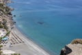 The beach of Aghia Fotia, near Ierapetra, Crete, Greece Royalty Free Stock Photo