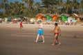 Beautiful beach in Arambol Royalty Free Stock Photo