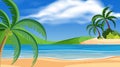 Beautiful beach background scene