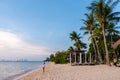 Beautiful beach of Bangsaray Pattaya Thailand Royalty Free Stock Photo