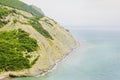 Beautiful beach bay coast of the sea with rocks Royalty Free Stock Photo