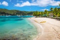 Beautiful beach of Bequia, St Vincent and the Grenadines. Royalty Free Stock Photo