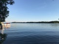 Beautiful beach with boats in Storkow