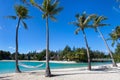 Beautiful beach on Bora Bora Royalty Free Stock Photo