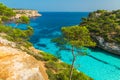 Beautiful beach Cala des Moro, Palma Mallorca, Spain Royalty Free Stock Photo