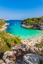 Summer holiday at beach seaside on Majorca island, Spain Royalty Free Stock Photo