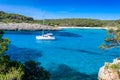 Beautiful Beach of Cala S'Amarador at Mondrago - Natural Park on Majorca Spain, Balearic Islands, Mediterranean Sea, Europe Royalty Free Stock Photo