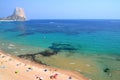 Beautiful beach in Calpe, Spain Royalty Free Stock Photo