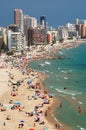 Beautiful beach in Calpe, Spain Royalty Free Stock Photo