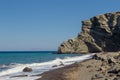 Beautiful beach of Cape Columbo also called as paradise beach in island on Santorini Greece in summer.