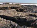 Beautiful beach coast seafront rocks