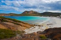 Hellfire Bay, beautiful rocky coast and white sand beach, WA, Australia