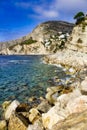 Beautiful beach. Calpe, Alicante, Spain Royalty Free Stock Photo