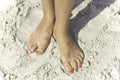 Beautiful Beach Feet Royalty Free Stock Photo