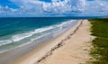 Beautiful Beach at Fort Pierce Inlet State Park Royalty Free Stock Photo