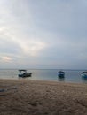 Beautiful beach in Gili Air Island Indonesia Royalty Free Stock Photo