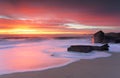 Port Stephens glowing in morning sunrise Royalty Free Stock Photo