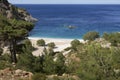 Beautiful beach on Karpathos island, Greece Royalty Free Stock Photo