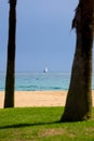 Beautiful beach landscape in a spanish coastal near Sant Antoni de Calonge