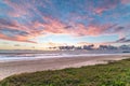 Beautiful beach landscape on sunrise Royalty Free Stock Photo