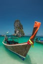 Beautiful beach landscape and boat in Thailand