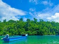 Beautiful beach like a mirror called Sulamadaha Beach in Ternate, North Maluku, IndonesiaÃ¯Â¿Â¼