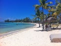 beautiful beach on Mauritius islands Royalty Free Stock Photo