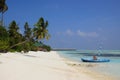 Beautiful beach at Meeru , Maldives Royalty Free Stock Photo