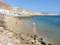 beautiful beach of Mukalla city Royalty Free Stock Photo