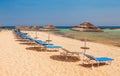 Beautiful beach near of Nissi and Cavo Greco in Ayia Napa, Cyprus island, Mediterranean Sea Royalty Free Stock Photo