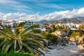 Beautiful beach in Nerja, Costa del Sol, Andalusia, Spain Royalty Free Stock Photo