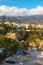 Beautiful beach in Nerja, Costa del Sol, Andalusia, Spain Royalty Free Stock Photo