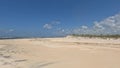 Beautiful beach in the north of brazil. Deserted Barra de Cunhau beach