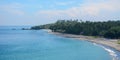 Beautiful beach with palm trees in Bali, Indonesia Royalty Free Stock Photo