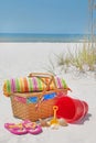 Beautiful beach picnic Royalty Free Stock Photo