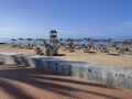 Agadir main sand beach, Morocco Royalty Free Stock Photo