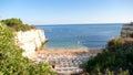 Beautiful beach Praia da Senhora da Rocha in Portugal, Algarve - Panorama Picture