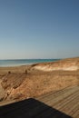 Beautiful beach on the Red Sea near Hurghada, Egypt. Royalty Free Stock Photo