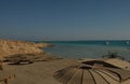 Beautiful beach on the Red Sea near Hurghada, Egypt. Royalty Free Stock Photo
