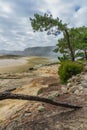 Beautiful beach of Rodas, in the Cies Islands in Galicia, Spain. Royalty Free Stock Photo