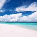 Beautiful beach with sandspit at Maldives Royalty Free Stock Photo
