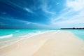 Beautiful beach with sandspit at Maldives Royalty Free Stock Photo