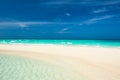 Beautiful beach with sandspit at Maldives Royalty Free Stock Photo