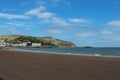 A beautiful beach scape and landscape shot of Llandudno Beach Royalty Free Stock Photo